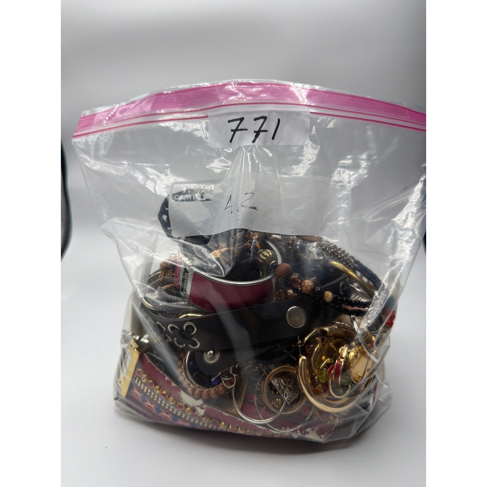 Bulk‎ Costume Jewelry Lot 4.2 lbs Mixed Mystery Bag DIY Craft Junk Tangled